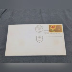 1961 Kansas Statehood Stamp Vintage First Day of Issue Envelope